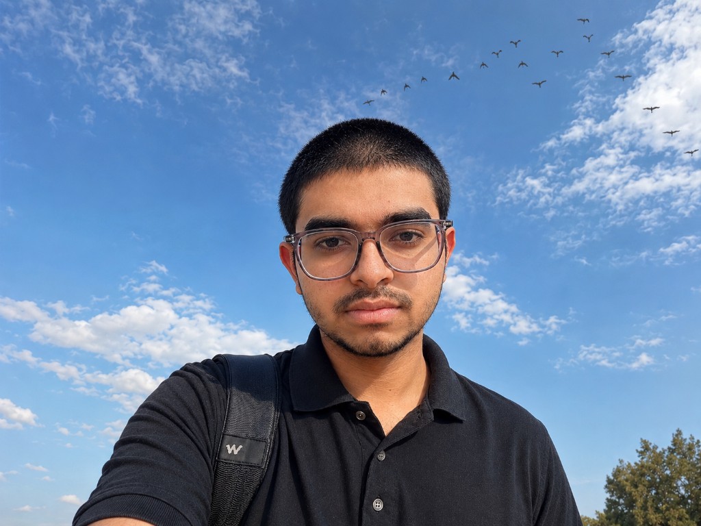Portrait of Pushkaran standing in a park